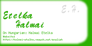 etelka halmai business card